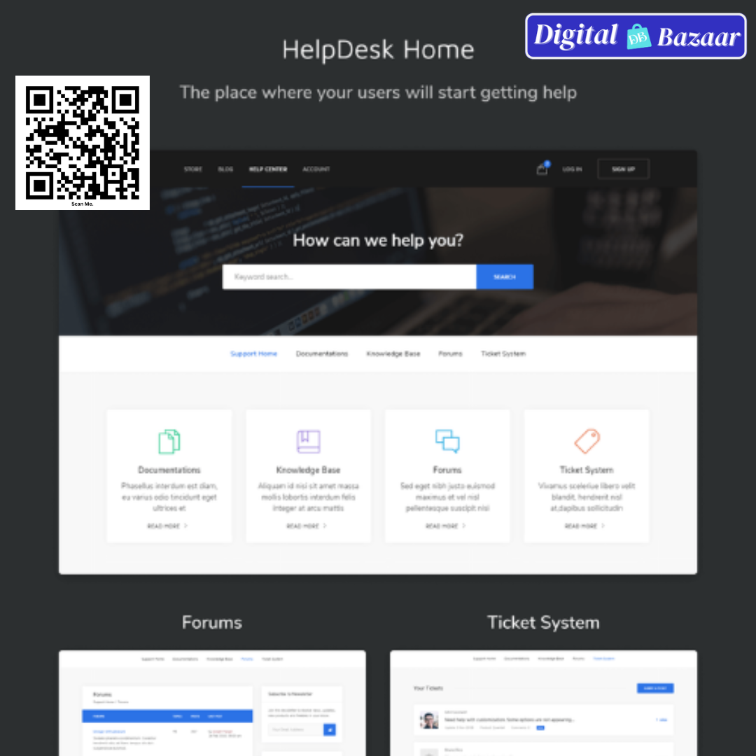 Amdesk – HelpDesk and Knowledge Base HTML Template Amdesk – HelpDesk and Knowledge Base HTML Template