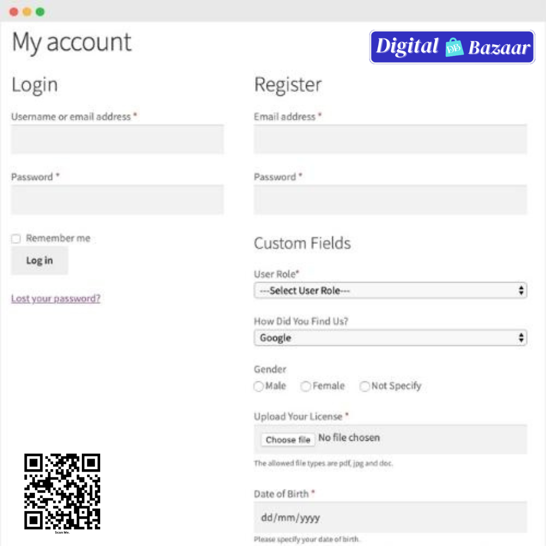 Custom User Registration Fields for WooCommerce Custom User Registration Fields for WooCommerce