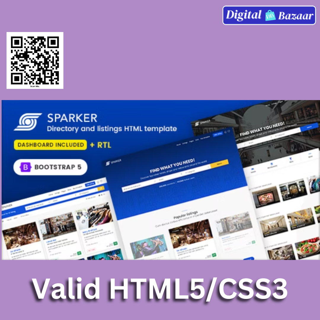 Sparker – Directory and Listings HTML Template Sparker – Directory and Listings HTML Template