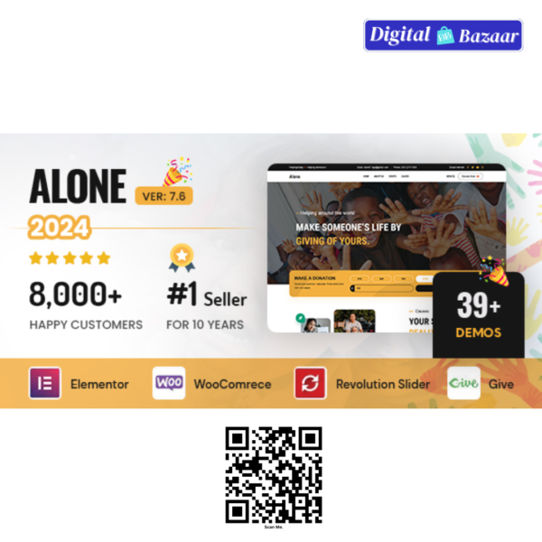 Alone – Charity Multipurpose Non-profit WordPress Theme