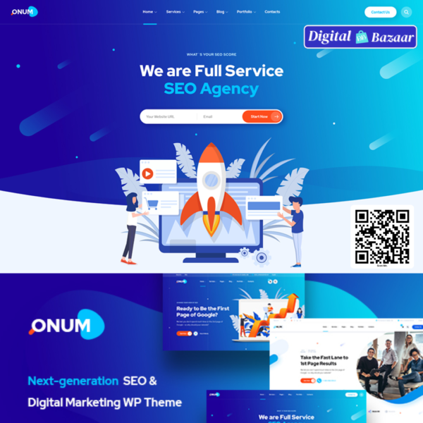Onum – SEO & Marketing Elementor WordPress Theme