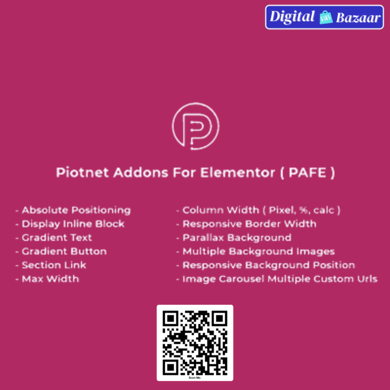 Piotnet Addons For Elementor Pro