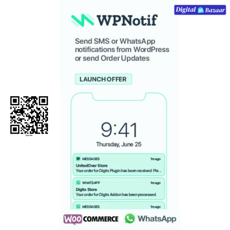 WPNotif - WordPress SMS & WhatsApp Message Notifications