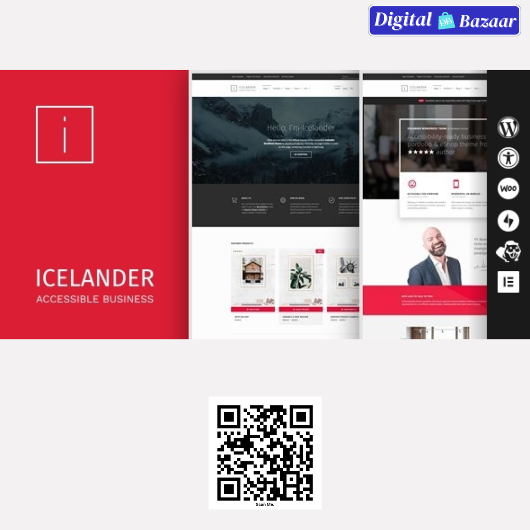 Icelander – Accessible Business Portfolio & WooCommerce WordPress Theme Icelander – Accessible Business Portfolio & WooCommerce WordPress Theme