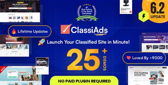 Classiads – Classified Ads WordPress Theme