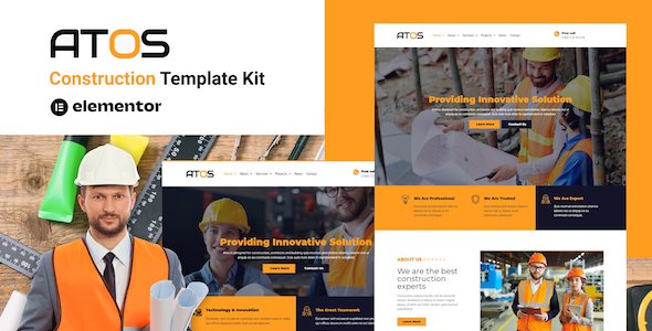 Atos – Construction Elementor Template Kit