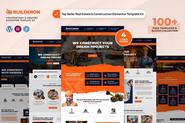 Builderon – Construction Elementor Template Kit