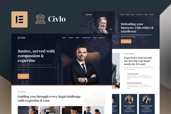 Civlo – Lawyer & Law Office Elementor Template Kit