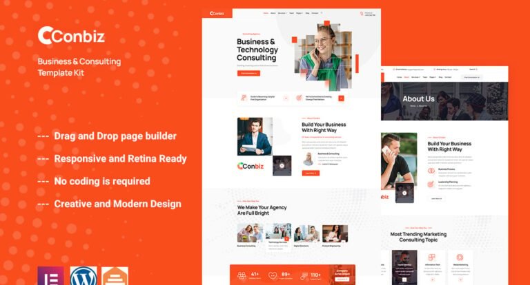 Conbiz – Consultancy & Business Elementor Template Kit