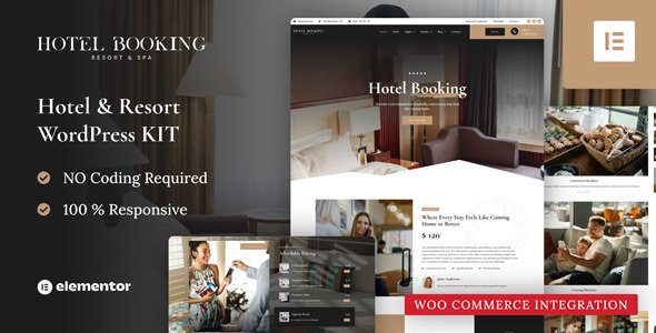 Hotel Booking – Resort Elementor Pro Template Kit