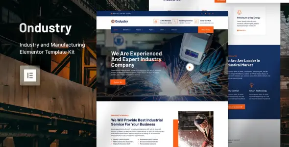 Ondustry – Industry & Manufacturing Elementor Template Kit