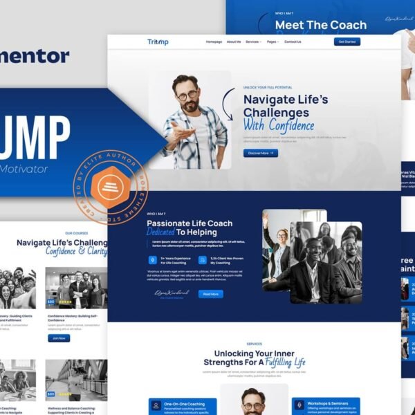 Triump – Life Coach & Motivator Elementor Template Kit