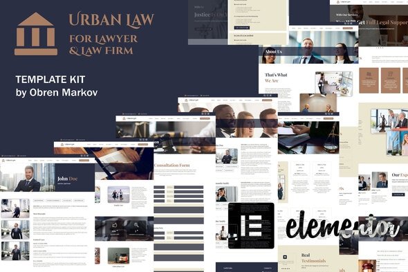 Urban Law – Lawyer & Law Firm Elementor Template Kit