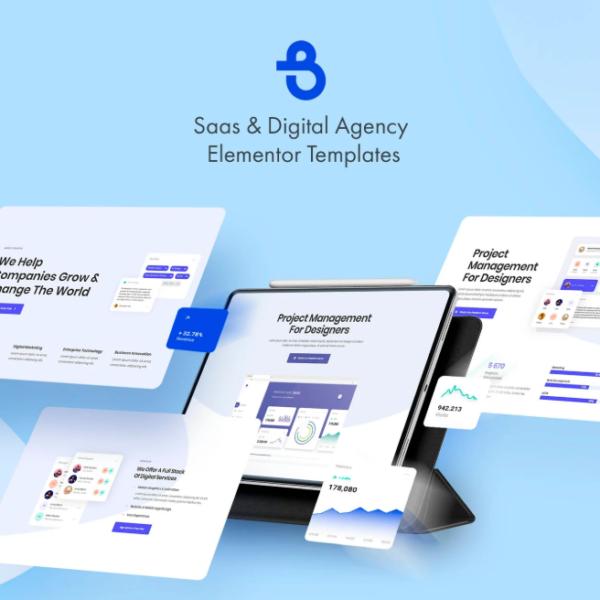 Burto – Saas & Digital Agency Elementor Template Kit