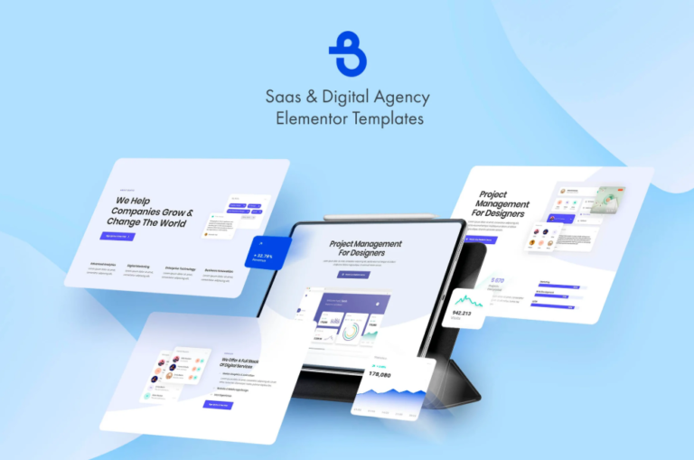 Burto – Saas & Digital Agency Elementor Template Kit