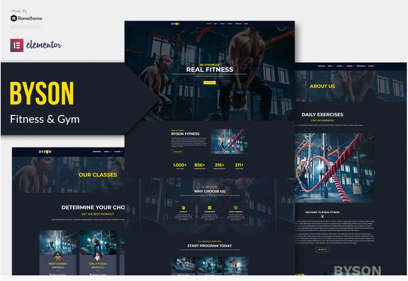 Byson – Fitness & Gym Elementor Template Kit
