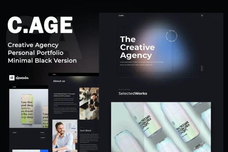 C.AGE – Creative Agency Personal Portfolio Elementor Template Kit
