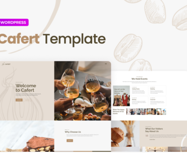 Cafert – Cafe and Restaurant Elementor Template Kit