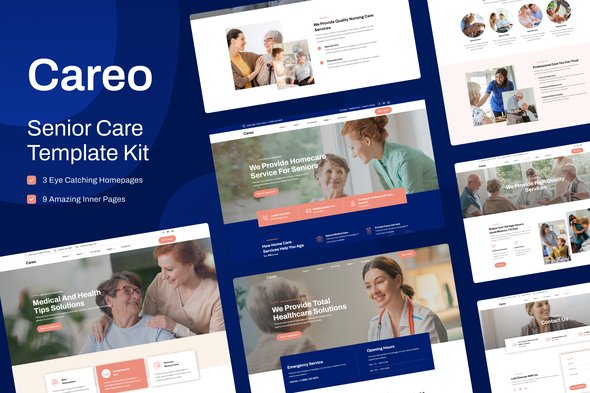 Careo – Elderly & Senior Care Elementor Template Kit