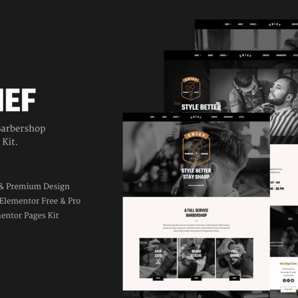 Chief – Modern Barbershop Template Kit