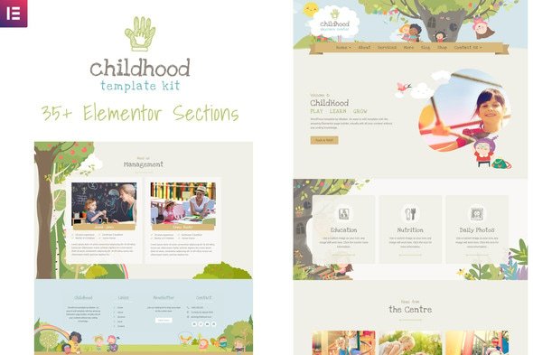 Childhood Kids – Child Care Center Elementor Template Kit