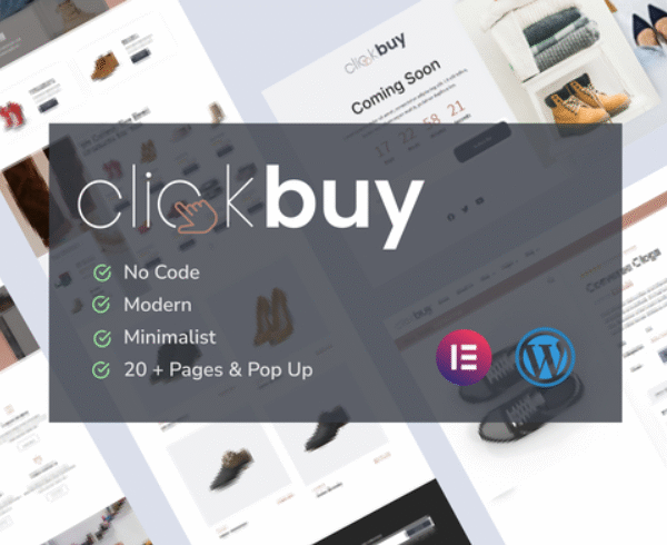 Clickbuy – Shoe Store WooCommerce Elementor Template Kit