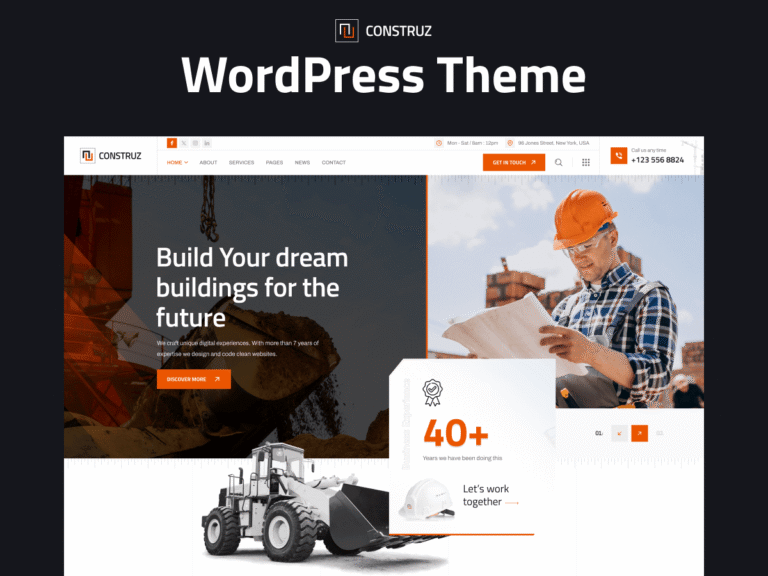 Construz - Construction & Architecture WordPress Theme