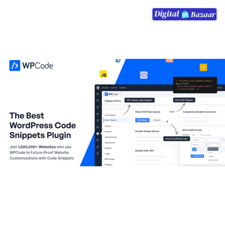 WPCode Pro – WordPress Code Snippets Plugin