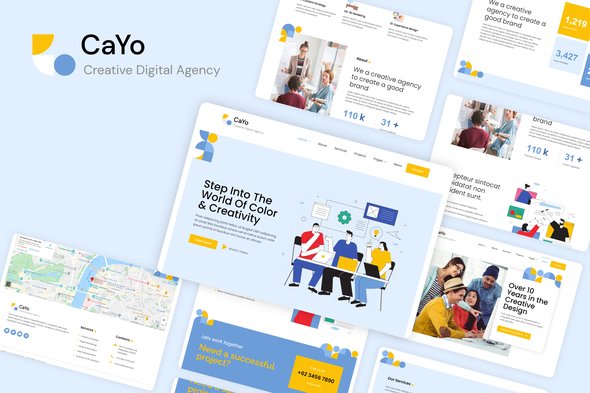 CaYo – Creative Agency Elementor Template Kit