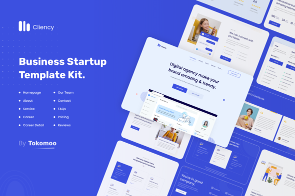 Clientcy Business & Startup Elementor Template Kit
