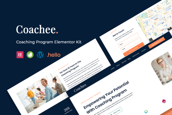 Coachee – Coaching Program Elementor Template Kit