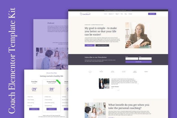 Coachkit – Life Coach Elementor Template Kit