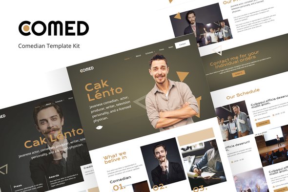 Comed – Comedian Elementor Template Kit