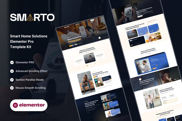 Smarto – Smart Home Solutions Elementor Pro Template Kit