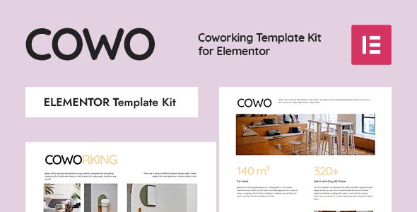 COWO – Coworking Elementor Template Kit