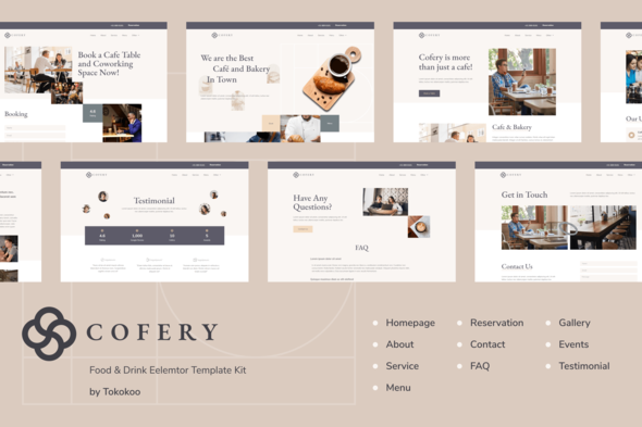 Cofery Restaurant & Cafe Elementor Template Kit