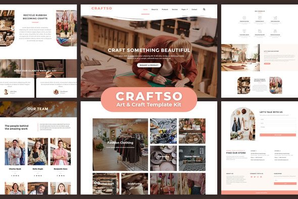 Craftso – Crafting Elementor Template Kit