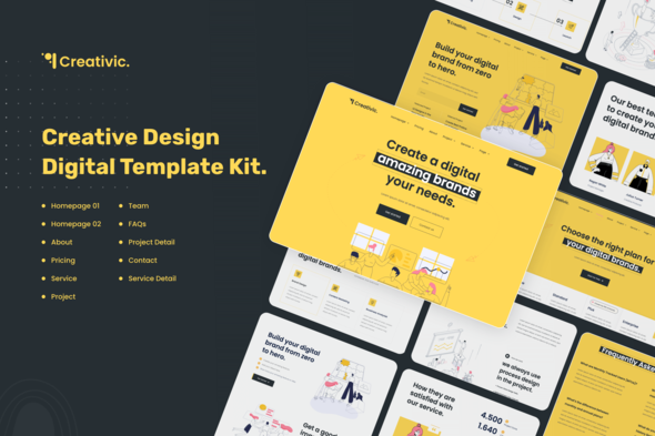Creativic – Creative Agency Elementor Template Kit