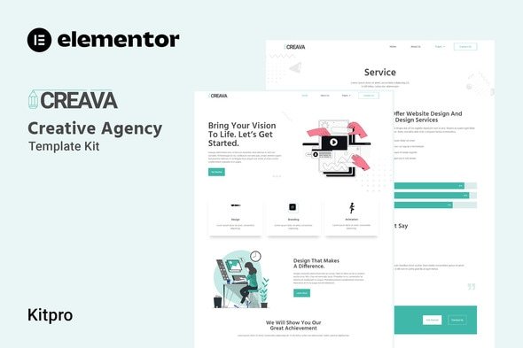 Creava – Creative Agency Elementor Template Kit