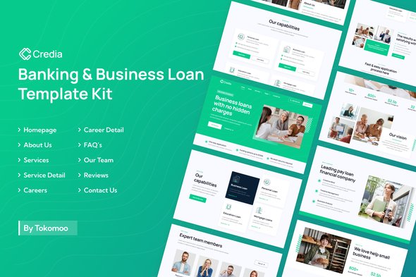 Credia Banking & Business Loan Elementor Template Kit
