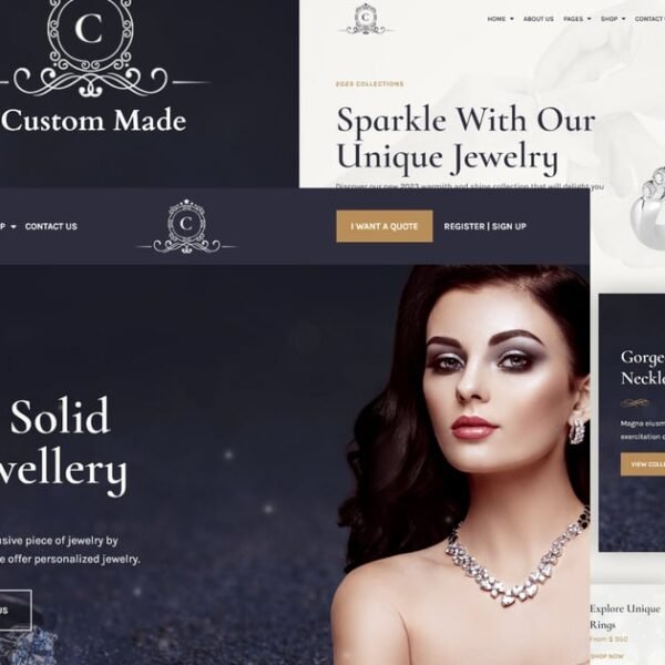 CustomMade – Customized Jewellery & Goldsmith Elementor Template Kit