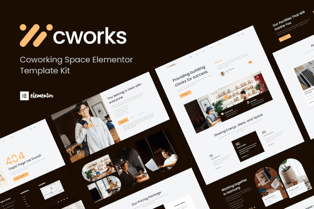 Cworks – Coworking Space Elementor Template Kit Cworks – Coworking Space Elementor Template Kit