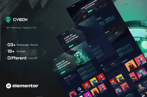 Cybox – NFT Collections Elementor Template Kit