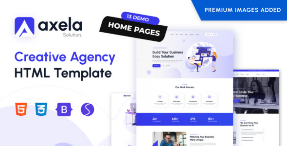 Axela - Creative Agency & Portfolio HTML Template