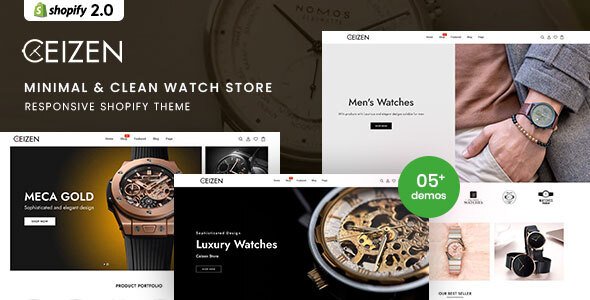 Ceizen - Minimal & Clean Watch Store Shopify Theme