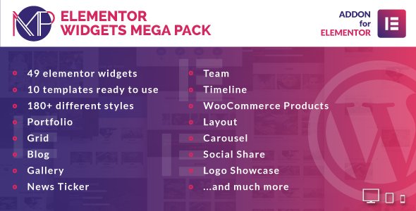 Elementor Widgets Mega Pack - Addons for Elementor