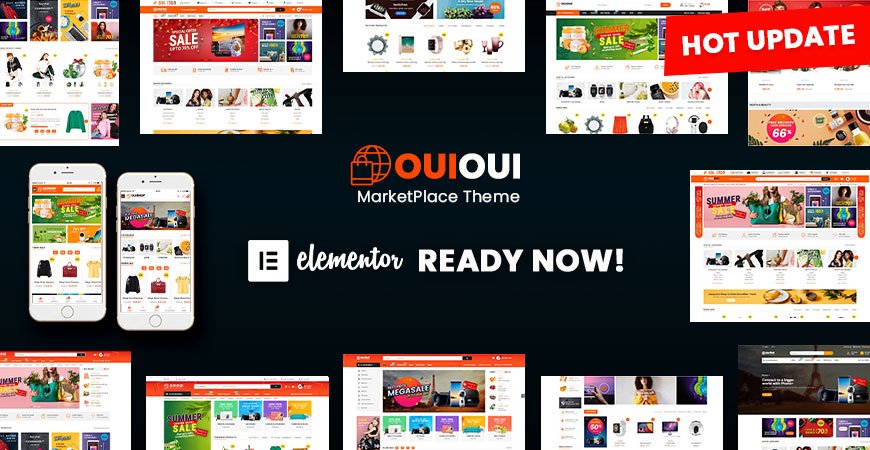 OuiOui – Multi Vendor MarketPlace Elementor WooCommerce Theme