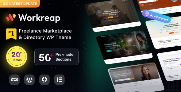 Workreap – Freelance Marketplace WordPress Theme