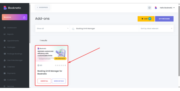 Booknetic – Booking Limit Manager Addon