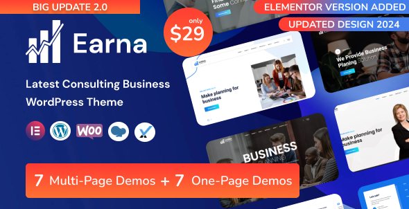 Earna – Consulting Business WordPress Theme